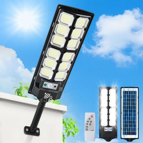 Solar Lights Outdoor Waterproof,Bright 6500K LED Motion Light with Remote