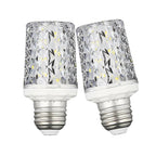 2 PACK E26 LED Bulbs,Modern Craft Crystal lamp,6000K Daylight White 18W LED