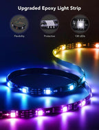Govee TV LED Backlight,RGBIC Smart LED Strip Lights for 70-80 inch TVs,