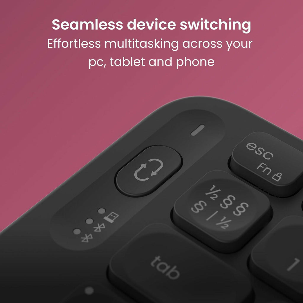 Contour Balance Keyboard: Full-Size Wireless Keyboard with USB Receiver, US