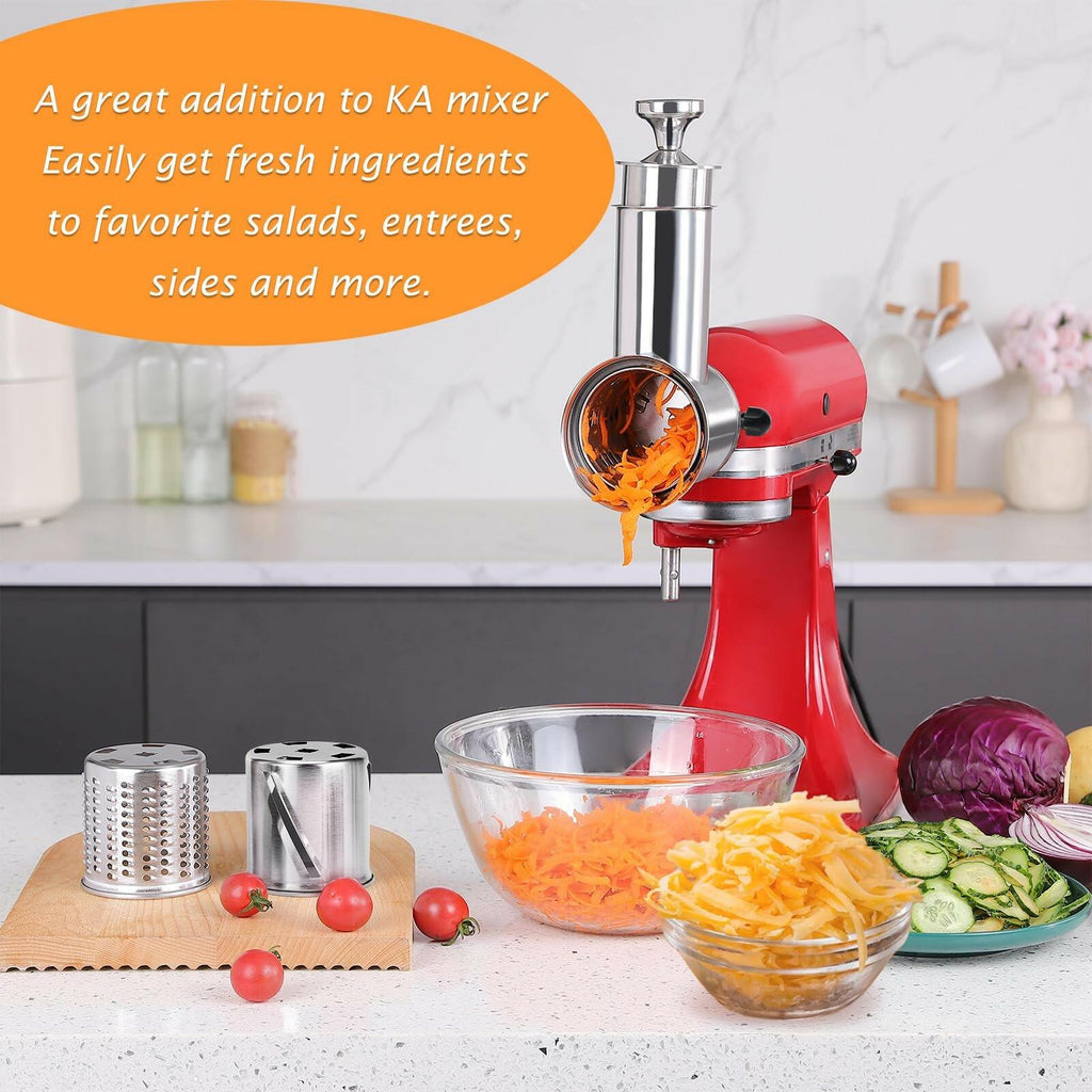 FavorKit Fresh Prep Slicer Shredder Attachment for KitchenAid Stand Mixers,