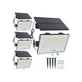 4 PACK LumiZen Outdoor Solar Lights, Split Solar Motion Sensor Outdoor Lights