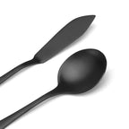 Matte Black Serving Set，SHARECOOK 5-Piece 18/0 Stainless Steel Large Hostess Set