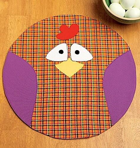 KWIK-SEW PATTERNS K0217 Circular Farm Animal Placemats, One Size