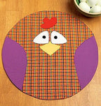 KWIK-SEW PATTERNS K0217 Circular Farm Animal Placemats, One Size