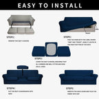 Easy-Going 100% Dual Waterproof 4 Pieces Stretch Soft Couch Cover for Dogs, Sofa