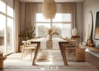 FEXIA Boho Table Runner for Thanksgiving Fall Christmas Home Decor with Tassels