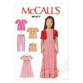 McCall's Patterns M7277 Children's/Girls' Top, Gowns, Shorts and Pants, Size CL