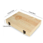 Wooden Coin Storage Box Holder w/ Foam Gaskets Display Case for 100 Coins