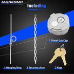 2 3/8" Locking Diesel Fuel Cap Compatible with 2002 and Up Freightliner M2 Small