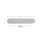 7 Pack GlideRite 4-3/4" Rounded Backplate 3-3/4" 96mm Center-Center, Satin