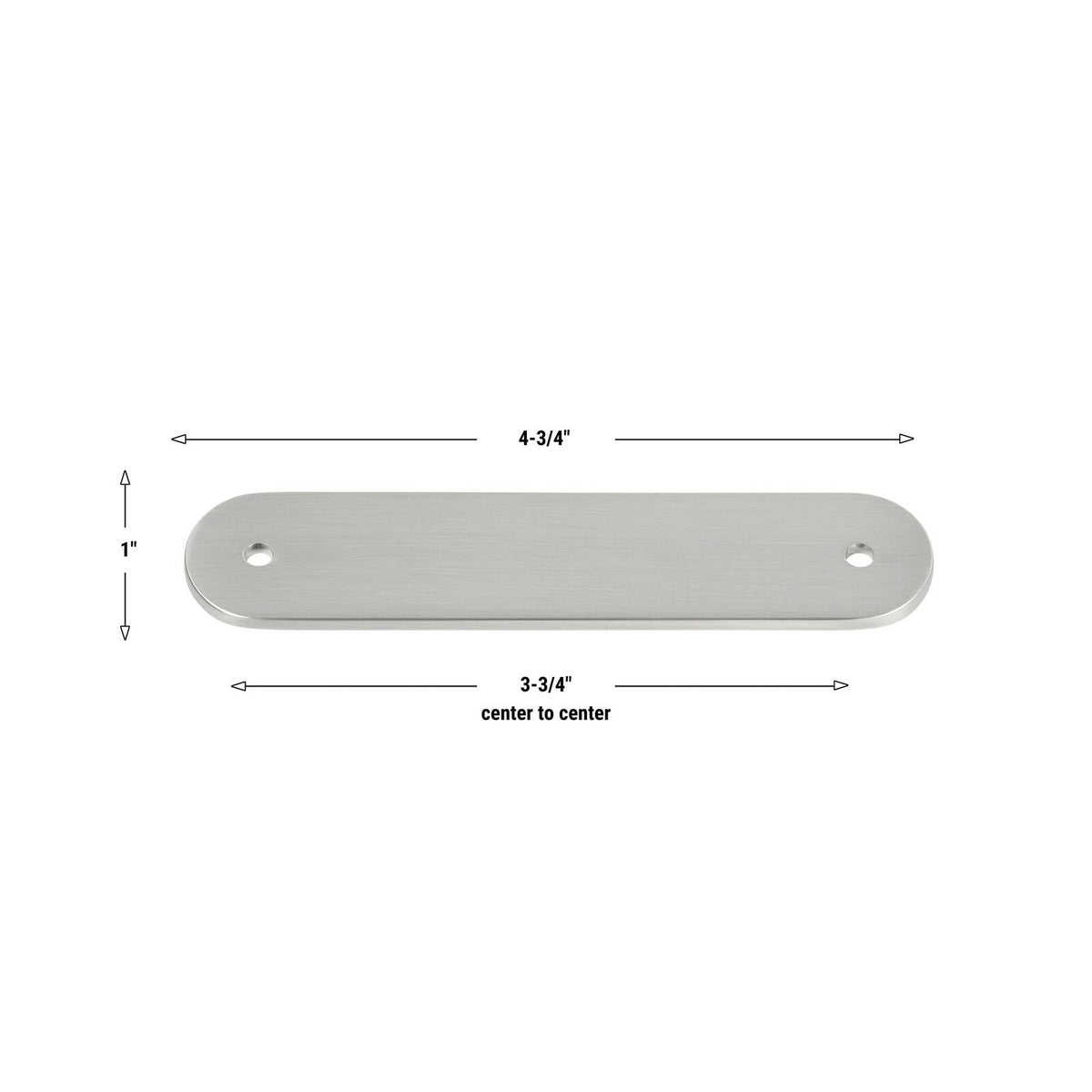 7 Pack GlideRite 4-3/4" Rounded Backplate 3-3/4" 96mm Center-Center, Satin