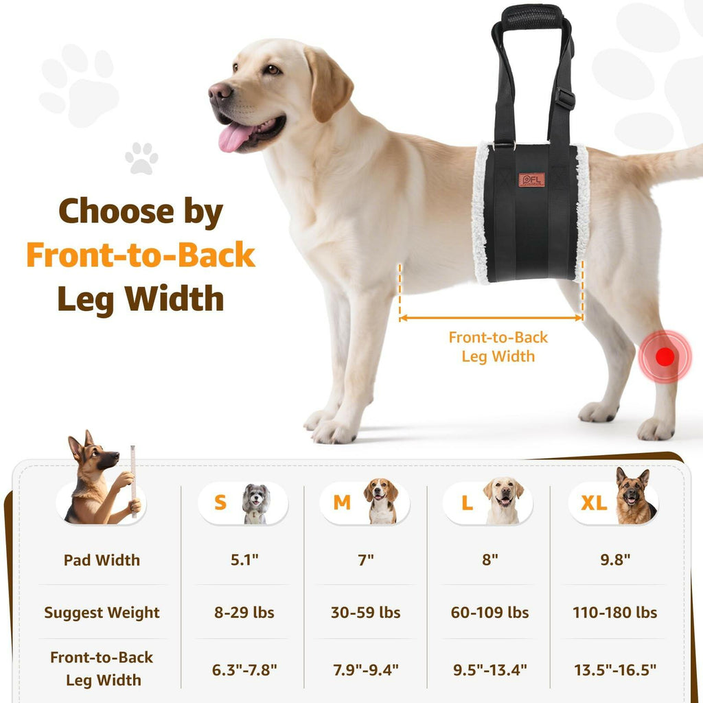 OPEN BOX - Adjustable Dog Lift Harness, Dog Sling for Large Dogs Hind Leg