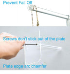 lengnoyp Premium Jewelry Stand , Solid Clear 2-Tier Acrylic Jewelry Organizer