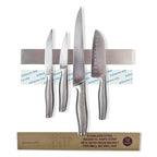 Hamletoff Premium Magnetic Knife Strip for Wall no Drilling – 12 Inch Stainless