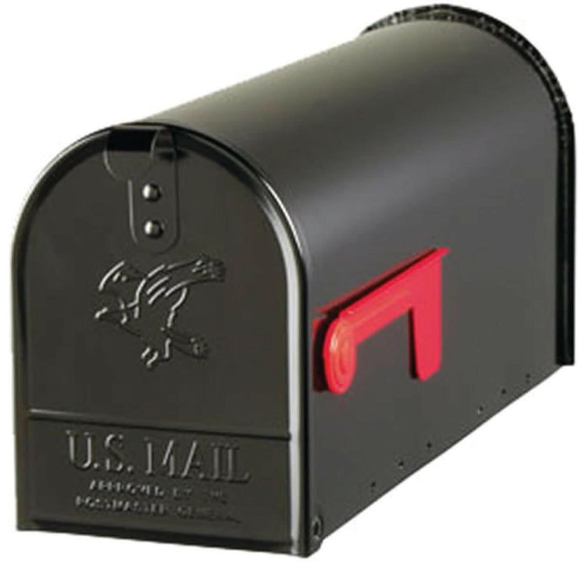 Size Medium Gibraltar E1100BAM Elite Post-Mount Mailbox Black Steel