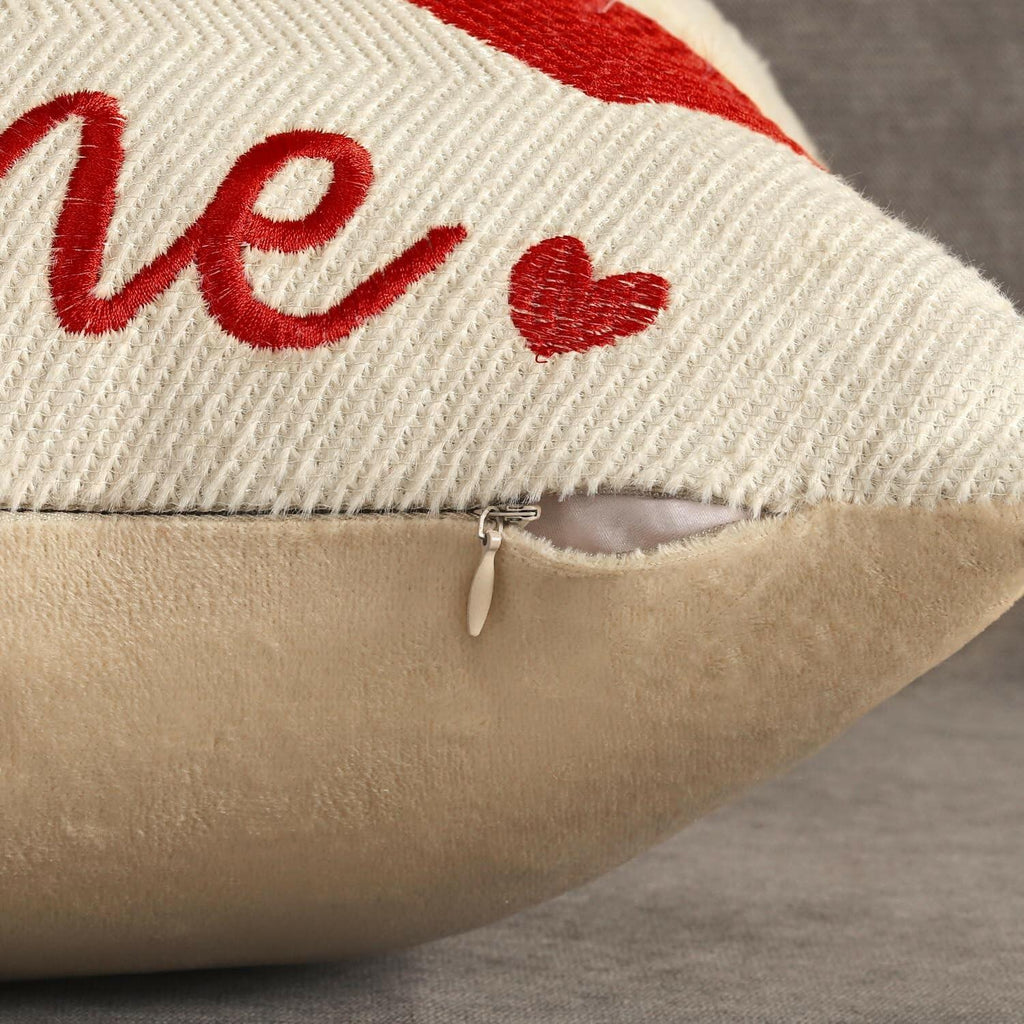 2 PACK 4TH Emotion Be Mine Valentine's Day Decorative Pillow Covers 18x18 inch,