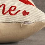 2 PACK 4TH Emotion Be Mine Valentine's Day Decorative Pillow Covers 18x18 inch,