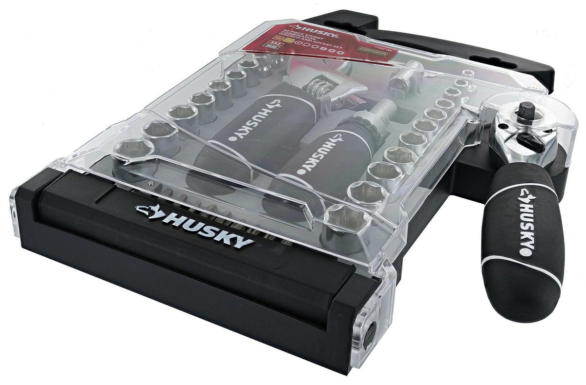 Husky Stubby Wrench and Socket Set (46-Piece)-H46PCSTS