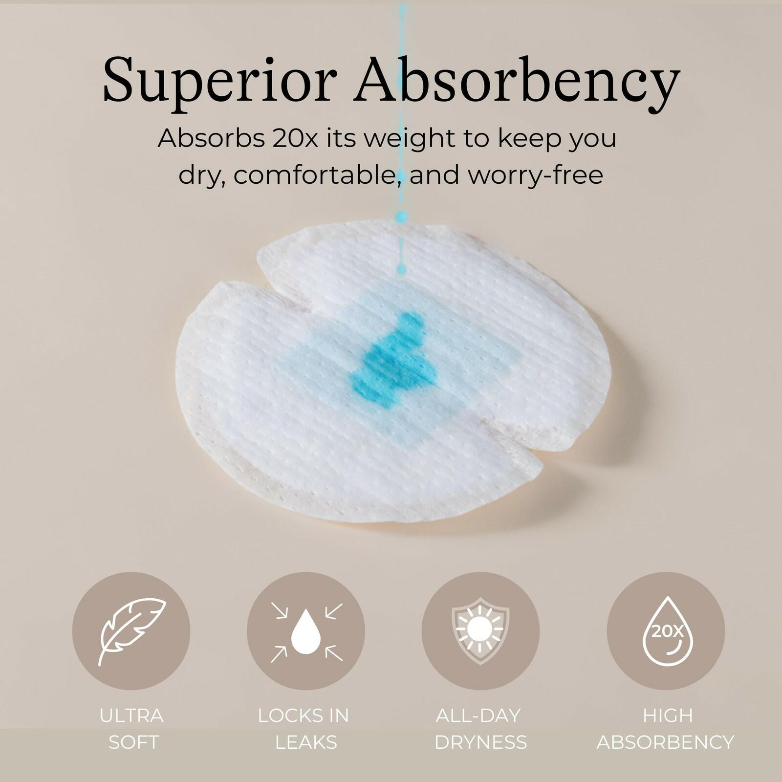 Lansinoh Stay Dry Disposable Nursing Pads, Soft and Super Absorbent Breast Pads,