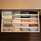 Fabsome Dresser Drawer Organizers 6 Pack, 4.65'' High Adjustable from 17-22‘’