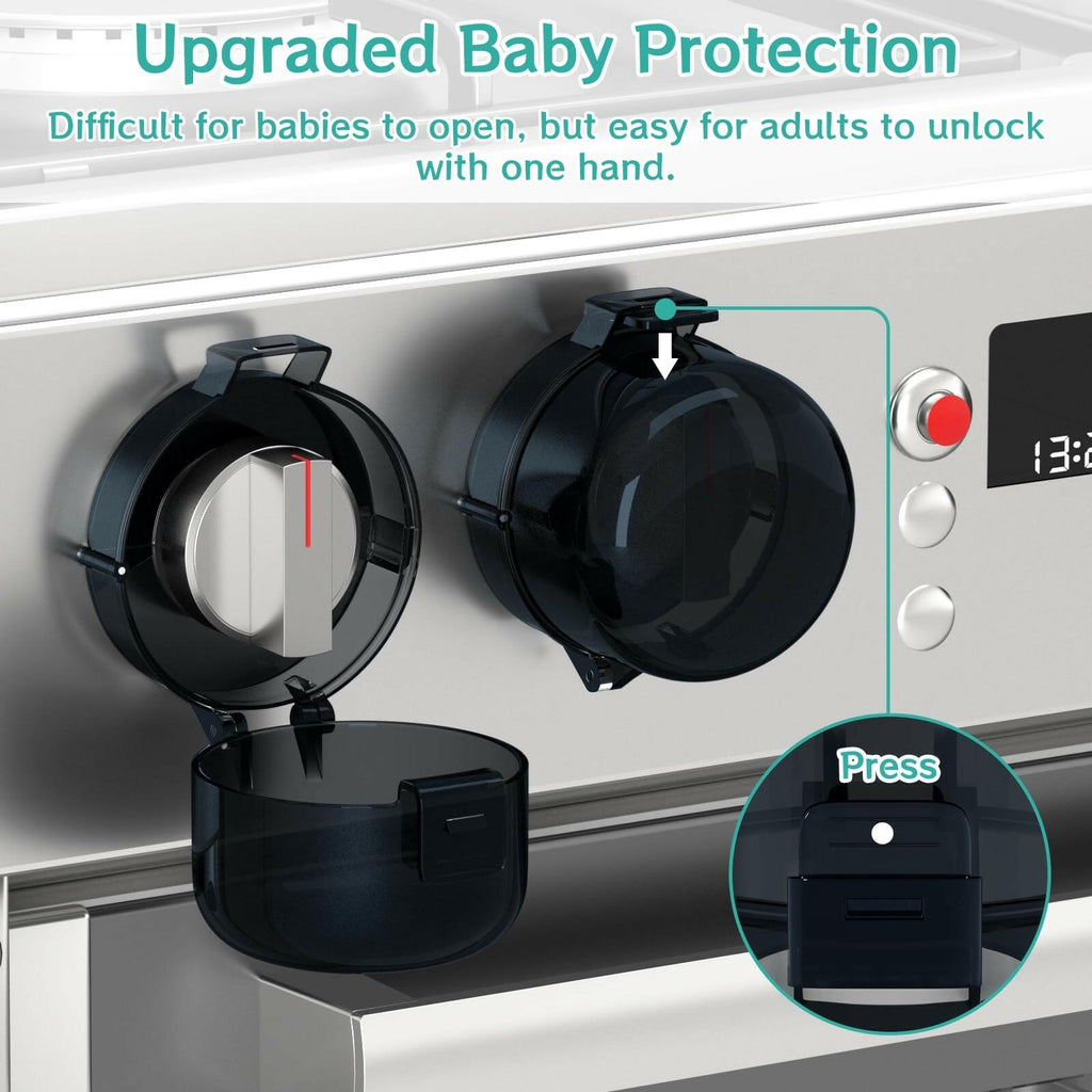 Stove Knob Covers for Child Safety AOSITE Upgraded Gas Knob Covers for Kids
