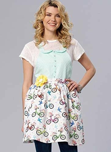 McCall's Misses'/Girls'/18" Dolls' Matching Full Aprons Sewing Pattern