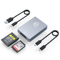 CFexpress Type A and SD Dual-Slot Memory Card Reader, 10Gbps USB 3.2 Gen 2 Type