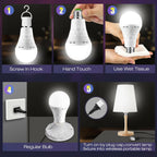 4 PACK LHZHENG Emergency-Rechargeable-Light-Bulb, Stay Lights Up When Power