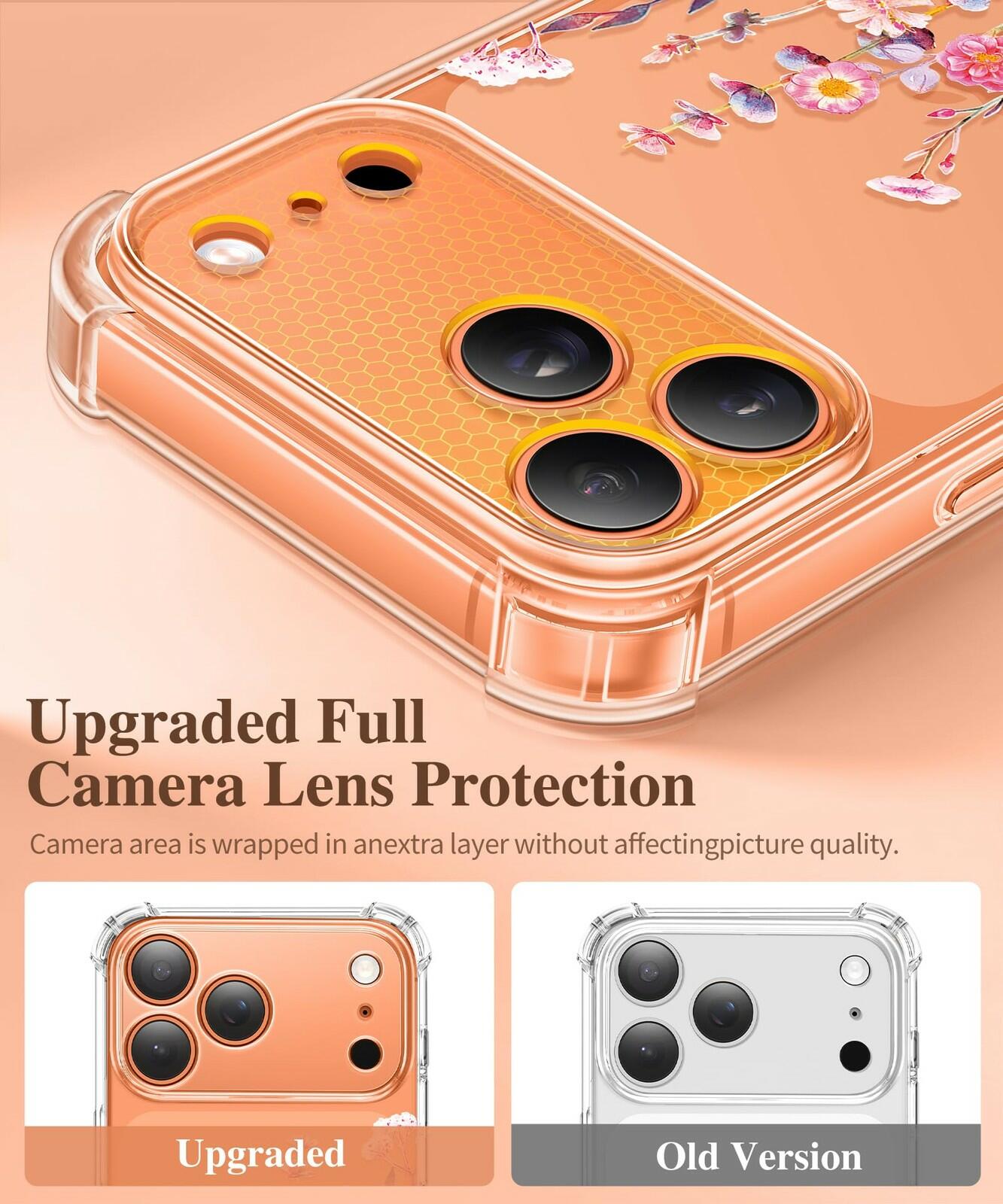 GVIEWIN for iPhone 17 Pro Max Case with Screen Protector, Upgraded [Full Camera