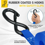 AUGO Ratchet Straps Heavy Duty 4 Pack -15 FT - 2200 LB Break Strength – with