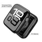 Misxi 2 Pack Tempered Glass Case Compatible for Apple Watch Series 11 (2025)