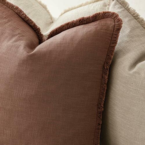 Foindtower Set of 2 Decorative Linen Fringe Throw Pillow Covers Boho Farmhouse