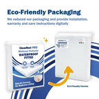 CleanRest Waterproof Mattress Fitted Sheet Protector, Ultimate Defense Against