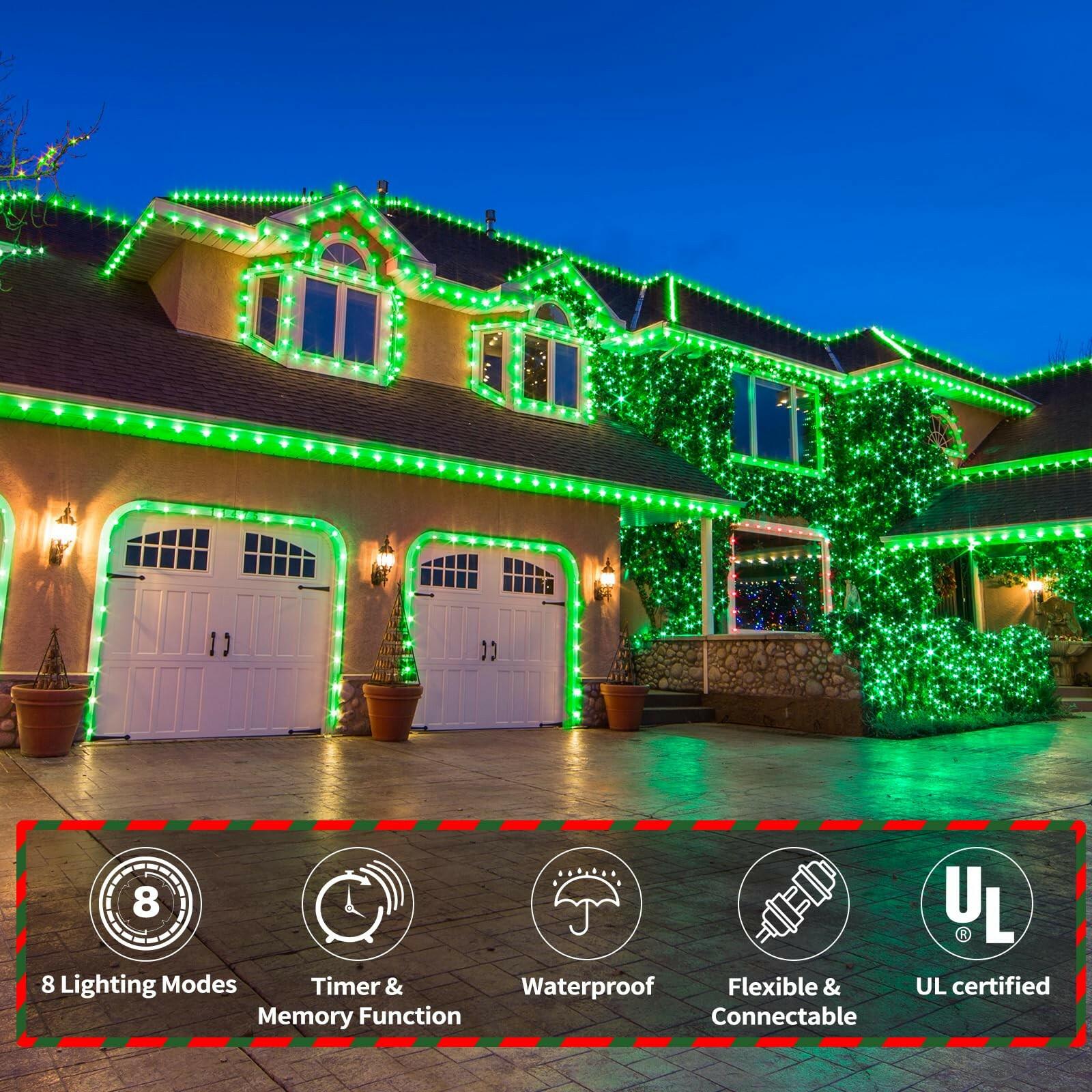 100ft LED Rope Lights Outdoor, 720 LED Connectable and Flexible Tube Lights with