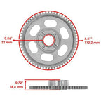 Caltric Starter Clutch Idler Gear Compatible with Yamaha YFZ450 2004 2005 2006