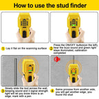 Stud Finder Wall Scanner Wood and Metal Detector Sensor for 3/4 inch Thickness