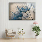 Myphotostation Dandelion Flowers Tempered Glass Wall Art 16x16'' Floral Modern