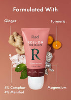 OPEN BOX - Rael Pain Relief Cream Roll-On – Fast-Absorbing Formula with Camphor,