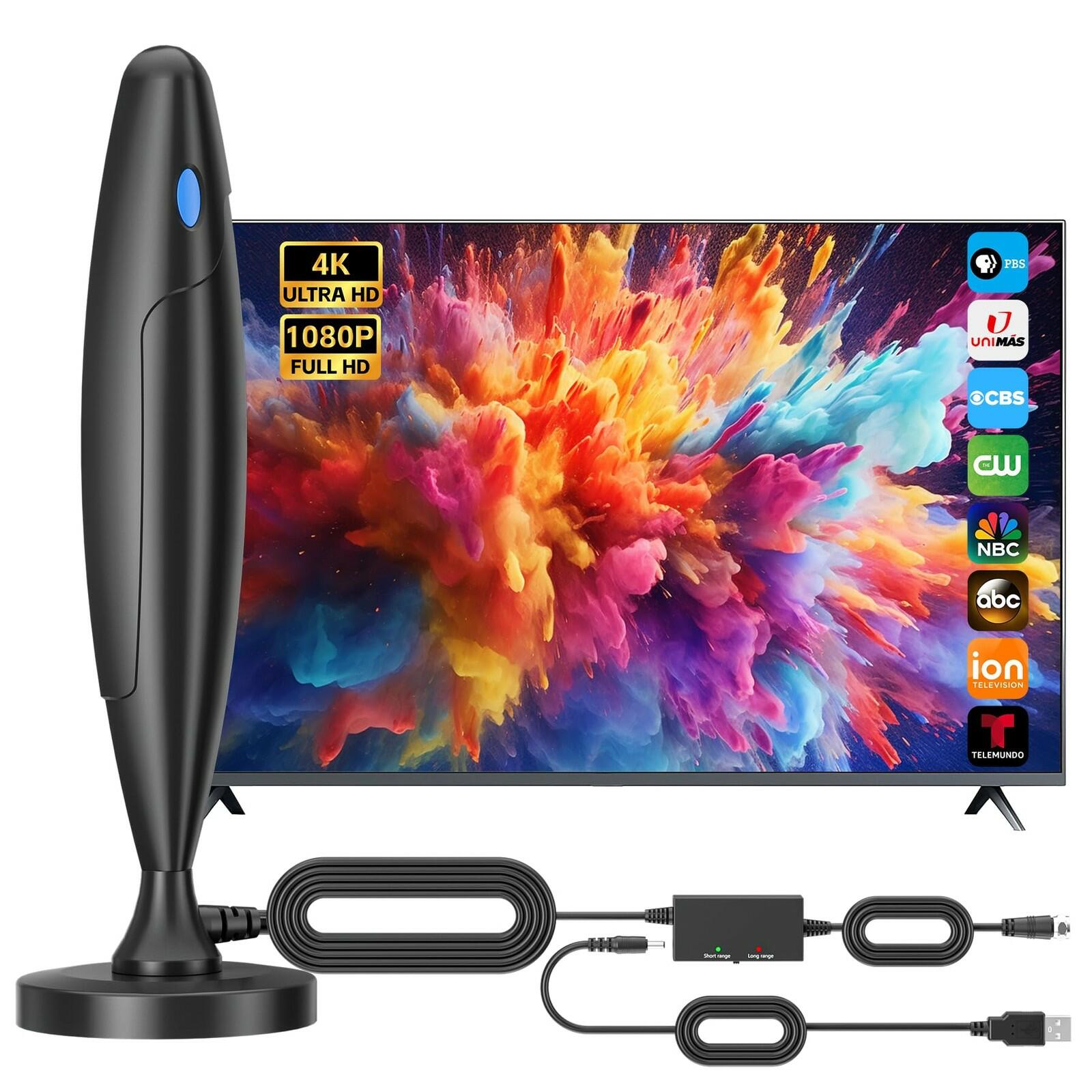 TV Antenna for Smart TV Indoor, Digital Antenna for Local Channels, Support 4k