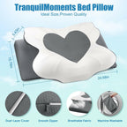 TranquilMoments Cervical Neck Pillow for Sleeping, Memory Foam Pillow for Neck