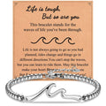 IKIATY Inspirational Gifts for Women, Wave Inspirational Bracelet, Get Well