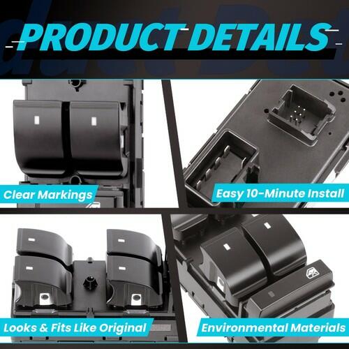 Window Switch for 2007-2014 Chevy Silverado GMC Sierra 1500 2500 3500,HHR