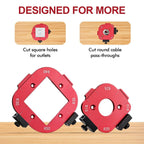 Draxzor 2 Pack Router Corner Radius Template, Premium Aluminum Alloy Router