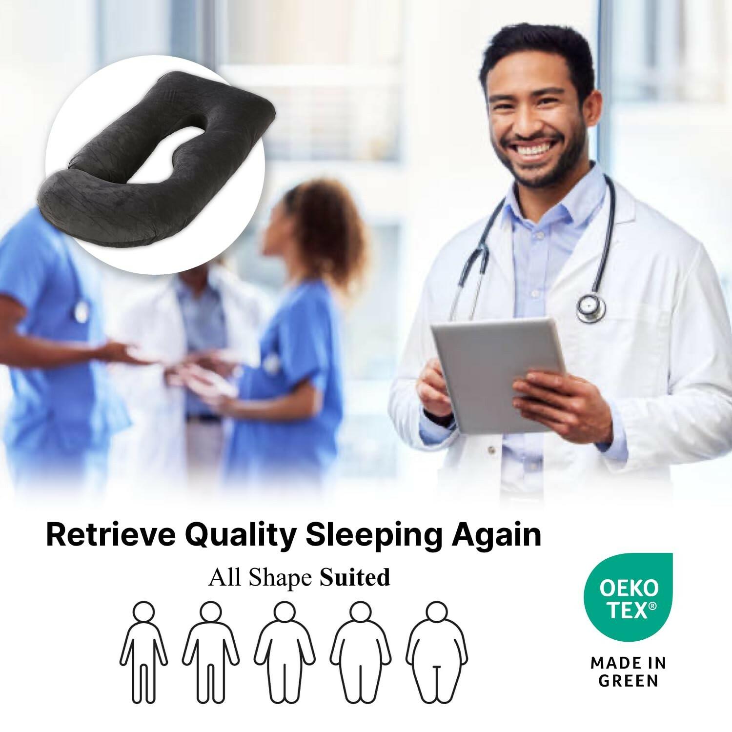 ALLOPERA Pregnancy Pillow, Full Body 57 Inch Maternity Pillow with Removable