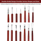 Blisstime 18PCS Clay Sculpting Tools, Basic Clay Pottery Carving Tool Kit with