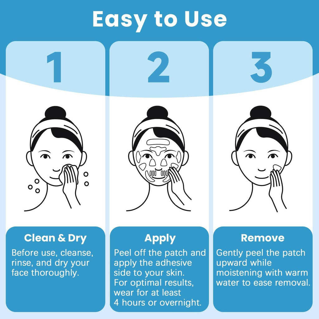 LadPemo Anti-Wrinkle Patches – 208 PCS Facial Wrinkle Patches, Face Tape for