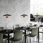 Fulesi Modern Black Pendant Lighting Fixture Mini Metal Ceiling Light Adjustable
