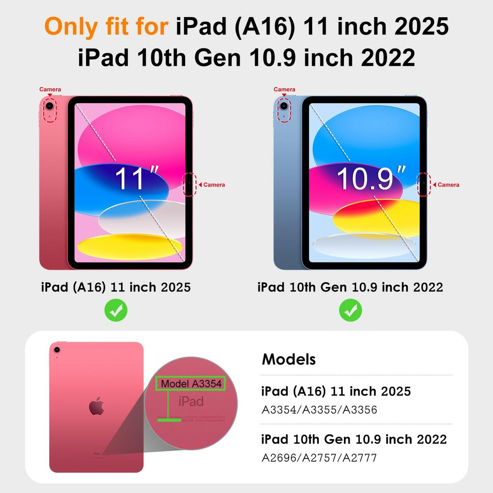 VIKESI Case for iPad (A16) 11-inch 2025 and iPad 10th/11th Generation 10.9 Inch