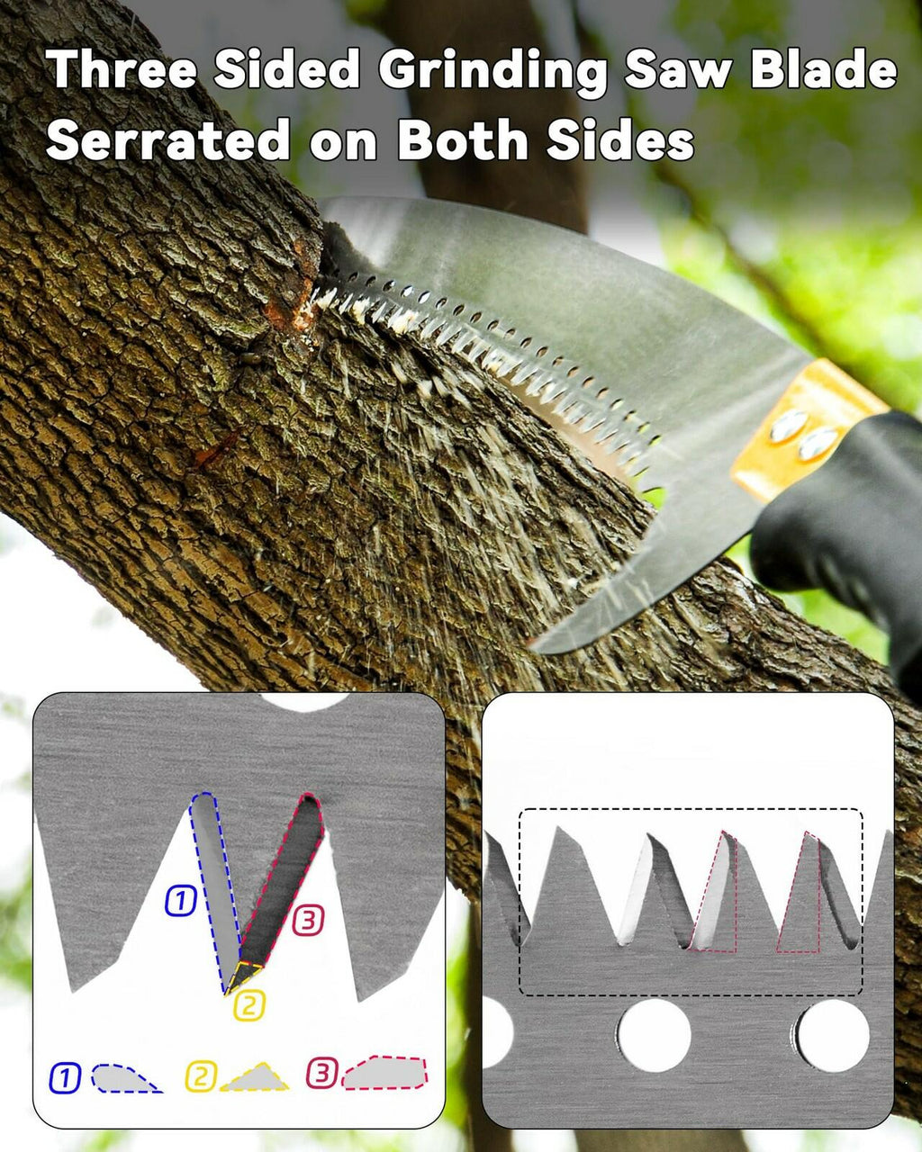 BlumeTrec 8.5FT Pole Saw with Adjustable Length for Tree Trimming, Lightweight